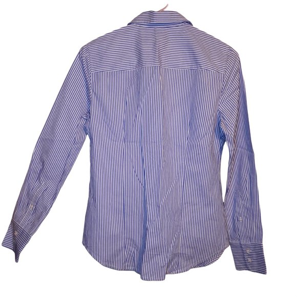 Rhinestone Embellished Strioed Perfect Shirt - Picture 11 of 16